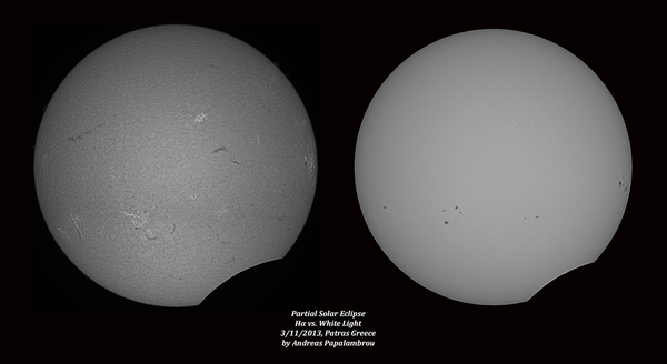 Περισσότερες πληροφορίες για το "Μερική έκλειψη ηλίου σε υδρογόνο και λευκό φως"