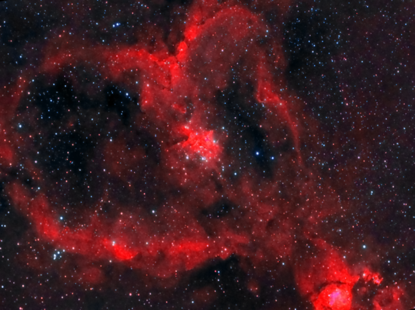 Ic 1805 Heart Nebula In Hargb