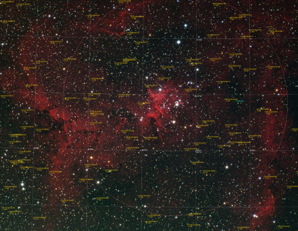 Heart Nebula  Har-g-b Annotated