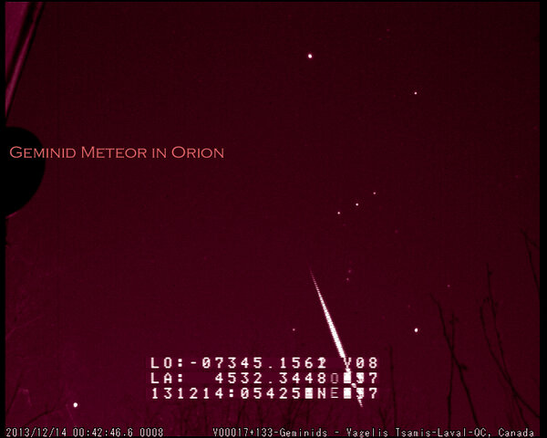 Περισσότερες πληροφορίες για το "Geminid Meteor In Orion"