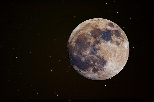 Moon In Enchanced Colour