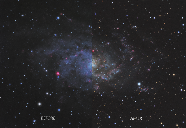 M33 Before-after