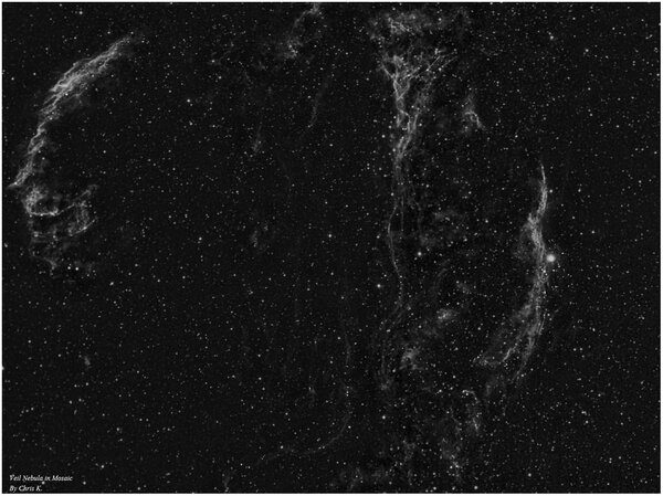 The Veil Nebula (Νεφέλωμα του πέπλου) στο Υδρογόνο