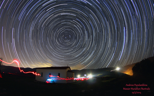 Messier Marathon Startrails