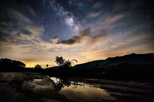 Galactic Vs Rain Clouds!