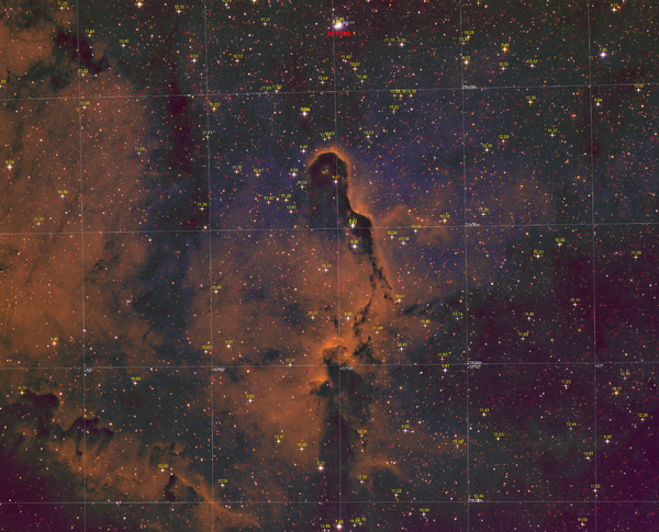 Elephant''s Trunk Nebula (ic1396a) Modified Hst Annotated