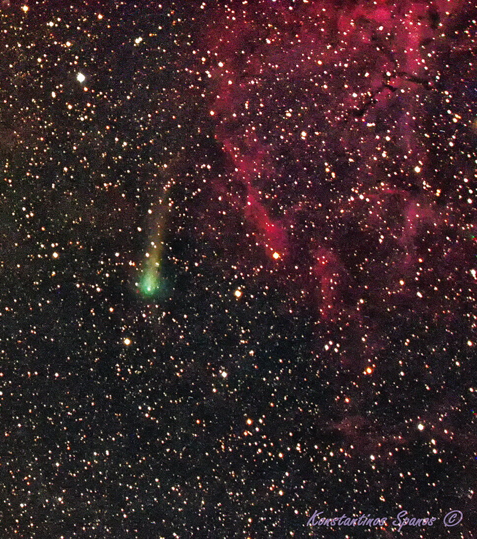 C/2013 V5 ( Oukaimeden ) & Rosette Nebula