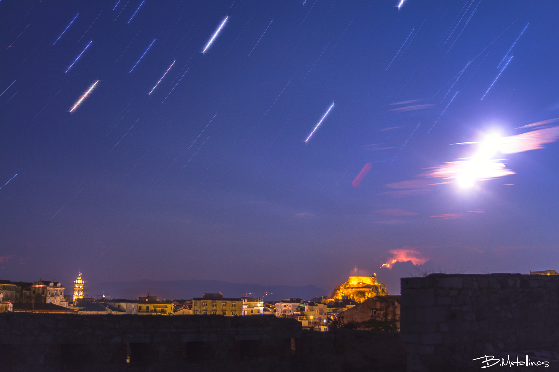 Αστρικά ίχνη στον Προμαχώνα Σαραντάρη, Κέρκυρα