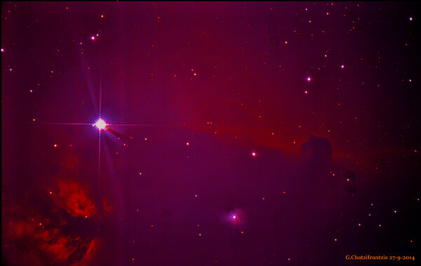 Horsehead-flame Nebula