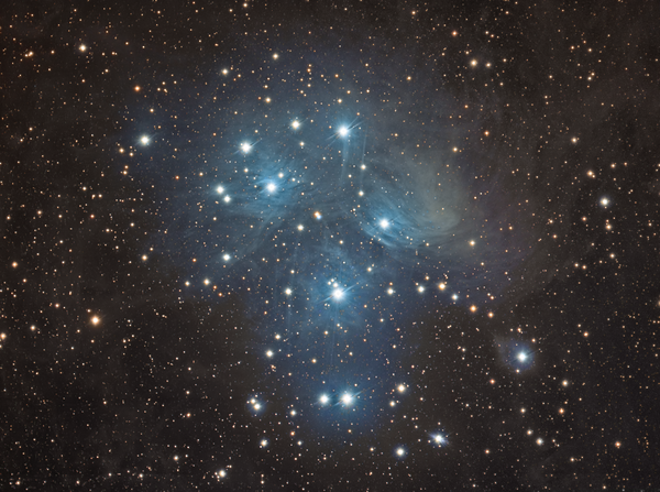 M45 Pleiades Open Star Cluster & Reflection Nebula