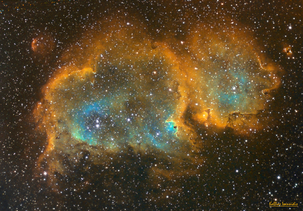 Ic 1848 Soul Nebula In Narrowband Filters.(hst