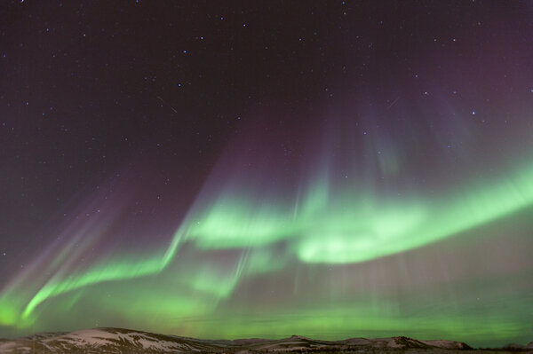 Aurora Borealis Over Iceland