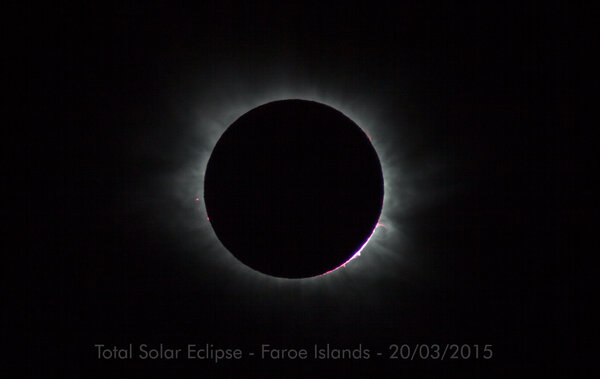 Total Solar Eclipse Vagar Island In Faroe Islands 20/03/2015