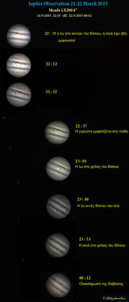 Jupiter Observation 21-22 March 2015