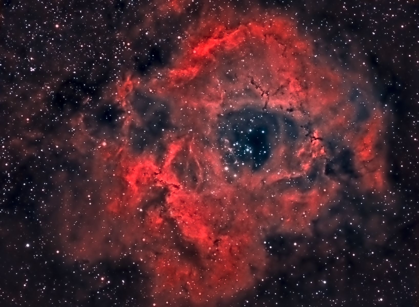 Ngc2273 Rosette Nebula (ha+oiii) Πρώτο χρώμα