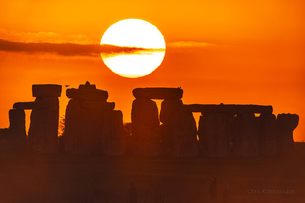 Ηλιοβασίλεμα στο Stonehenge