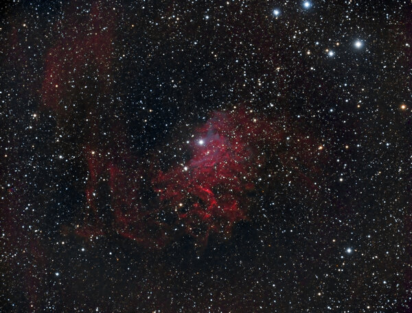Ic405 The Flaming Star Nebula (s)l-rgb