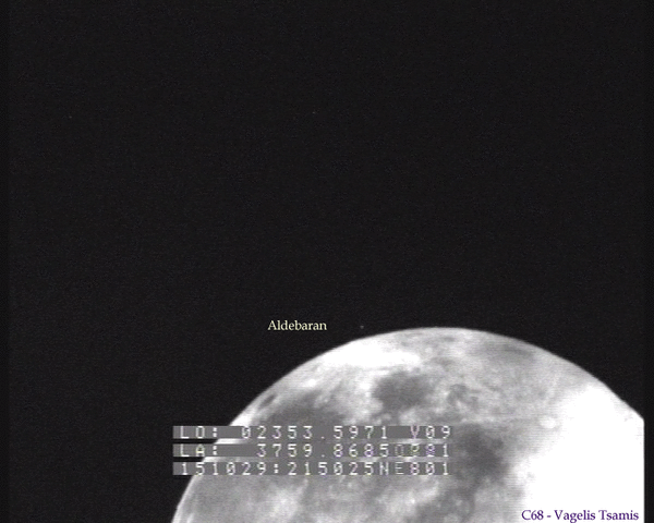Lunar Occultation Of Aldebaran