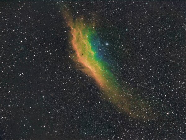 Ngc 1499 - California Nebula Widefield In Hubble Palette