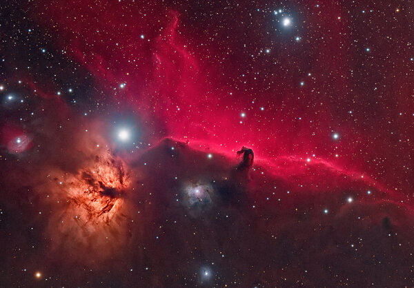 Horsehead And Flame Nebula