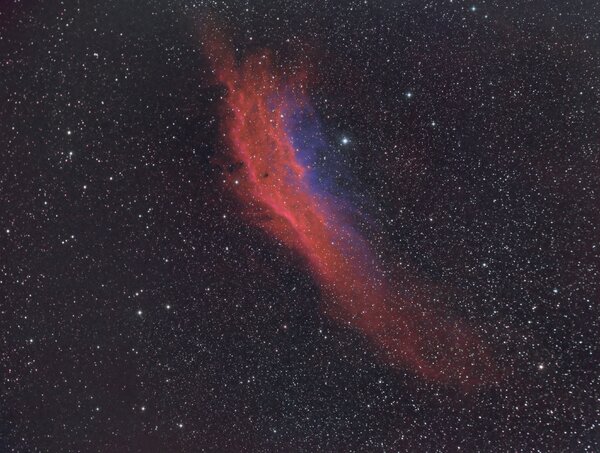 Ngc 1499 - California Nebula Widefield In Rgb (biocolor)