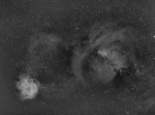 Rosette Nebula To Cone Nebula Widefield In H-alpha