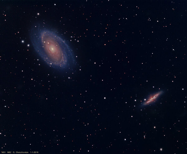 M81 M82 LRGB