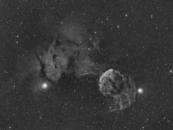 Ic 443 Jellyfish Nebula Widefield In H-alpha