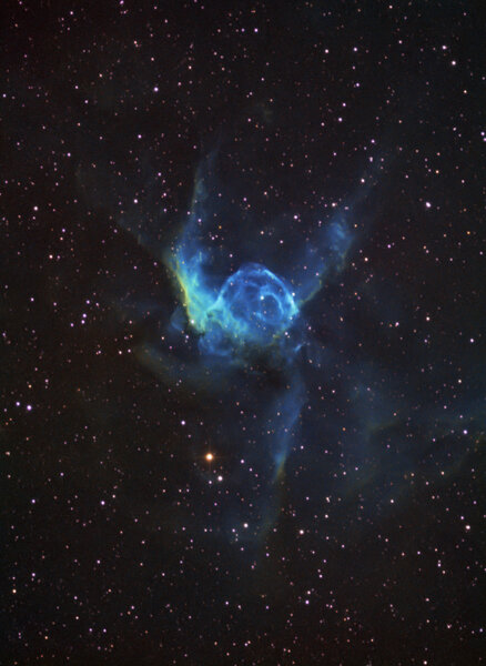 Ngc2359 - Thor''s Helmet - Hst Palette