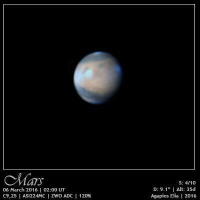 Άρης, 6 Μαρτίου - νέα επεξεργασία