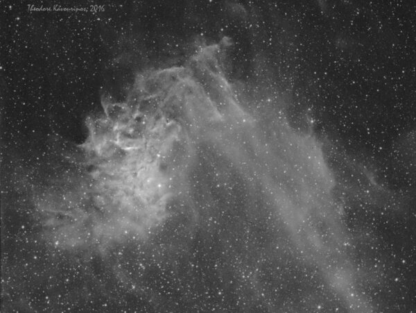 The Flaming Star Nebula (ha)