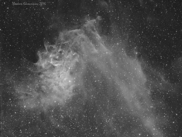 The Flaming Star Nebula (ha)
