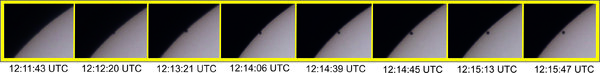 Mercury Transit 1st & 2nd Contact