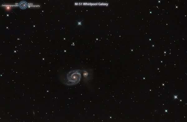 Ο Γαλαξιας της Δινης (Μ-51 Whirlpool Galaxy)