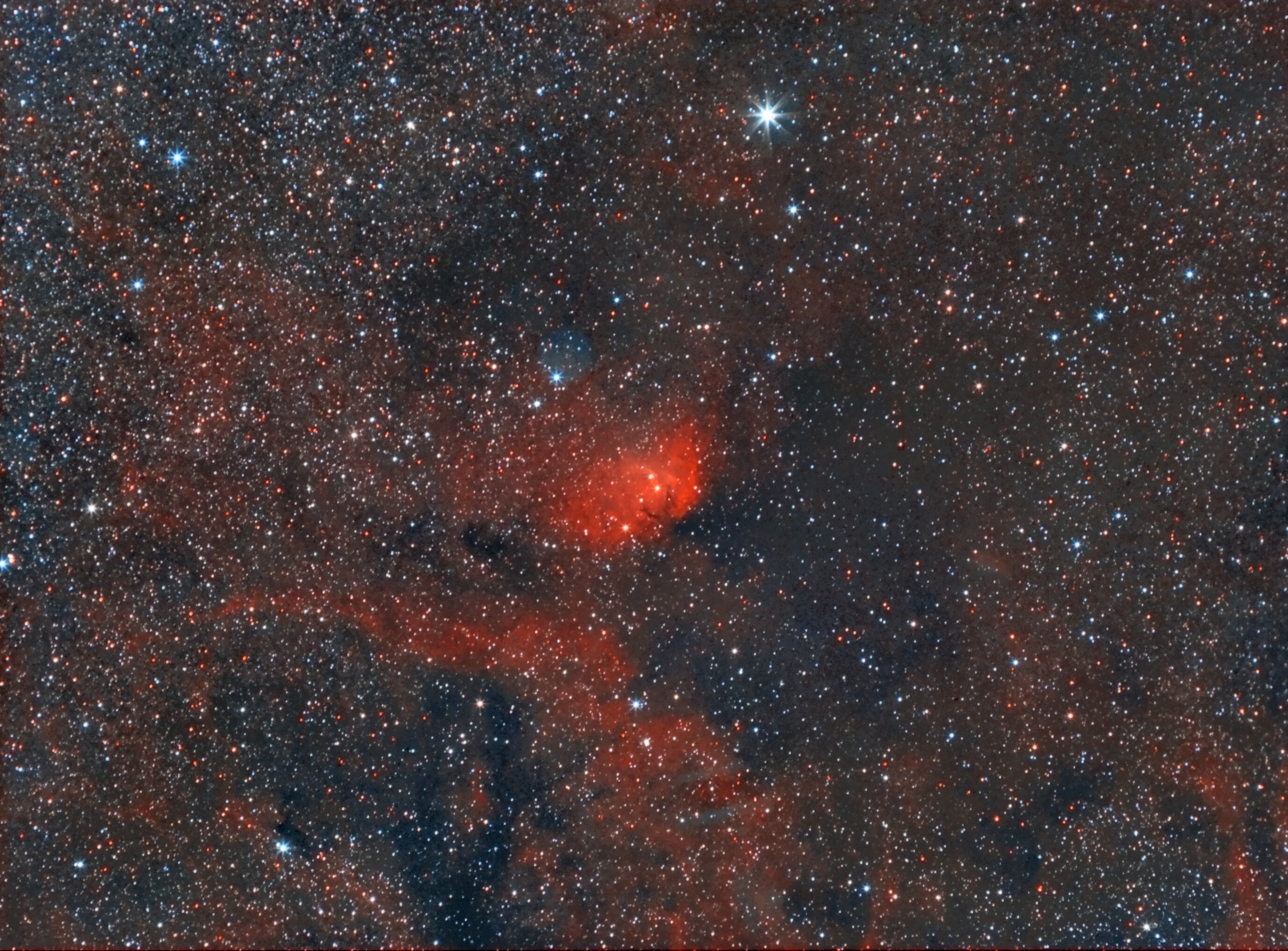 Tulip Nebula Sh2-101 - Rgb