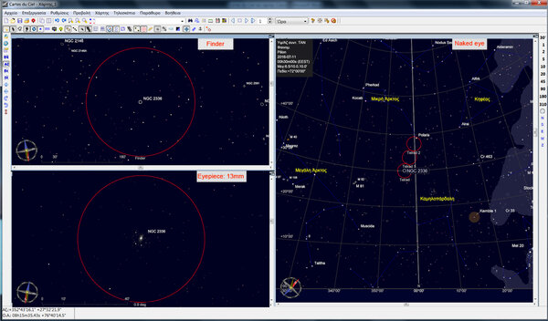 Cartes Du Ciel - 3 Charts