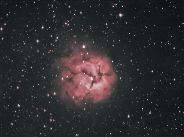 Trifid Nebula Messier 20 In Ha