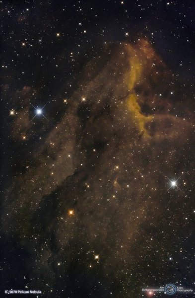 The Pelican Nebula Ic-5070 Dslr Ed.5-8-2016