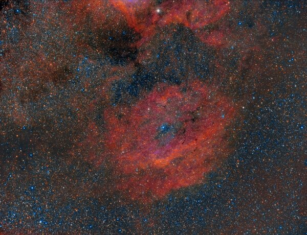 Sh2-119 Nebula Widefield In RGB (biocolor)