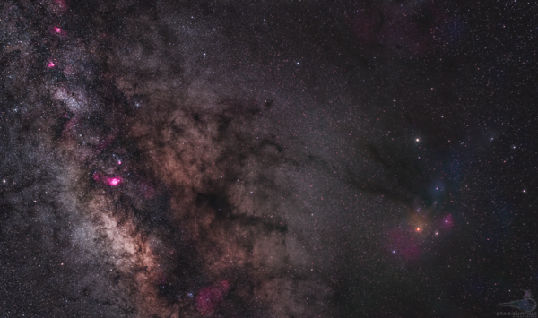 Antares-Rho Ophiuchus Complex and milky way