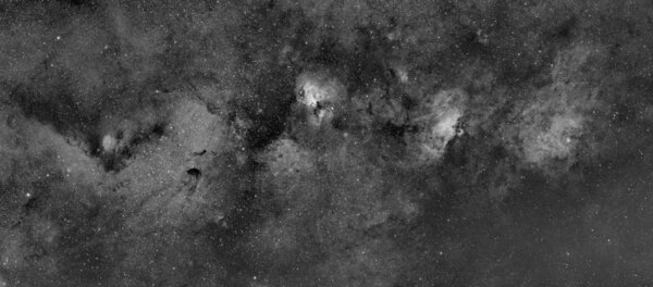 Περισσότερες πληροφορίες για το "M16 & M17 Area Widefield Mosaic in H-alpha"