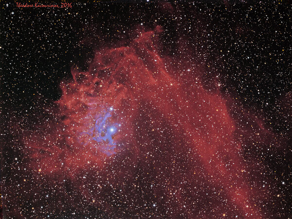 Ic 405 (the Flaming Star Nebla)