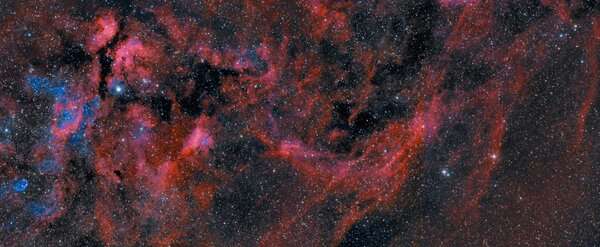 Sadr Area Nebula Mosaic in RGB (biocolor)