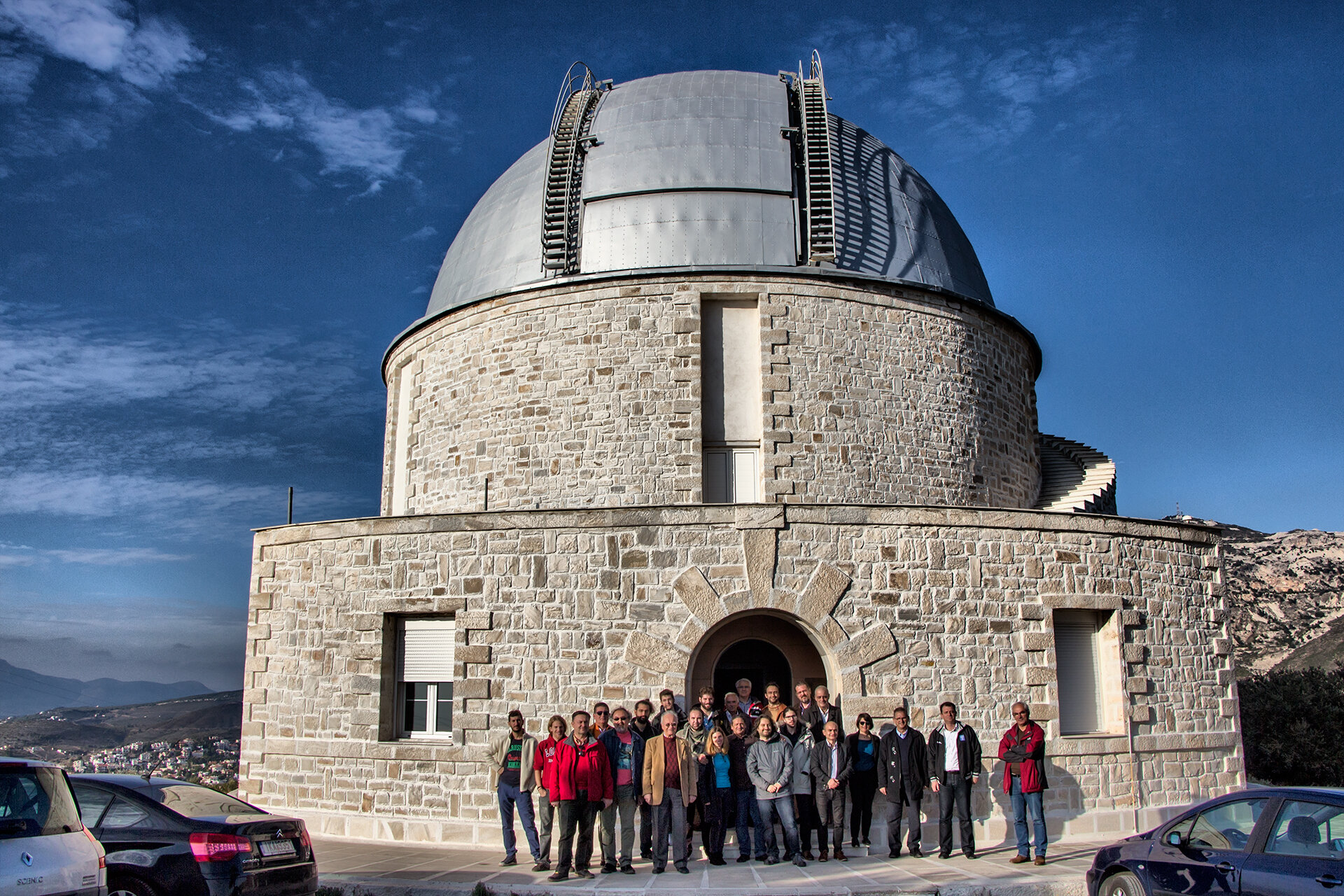 Αναμνηστική φωτό συνάντηση ΔΣ αστροσυλλόγων στην Πεντέλη