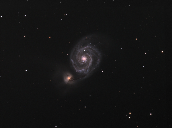 Περισσότερες πληροφορίες για το "M51 Skywatcher 8" νευτώνειο f/5 - atik 314l / eq6"