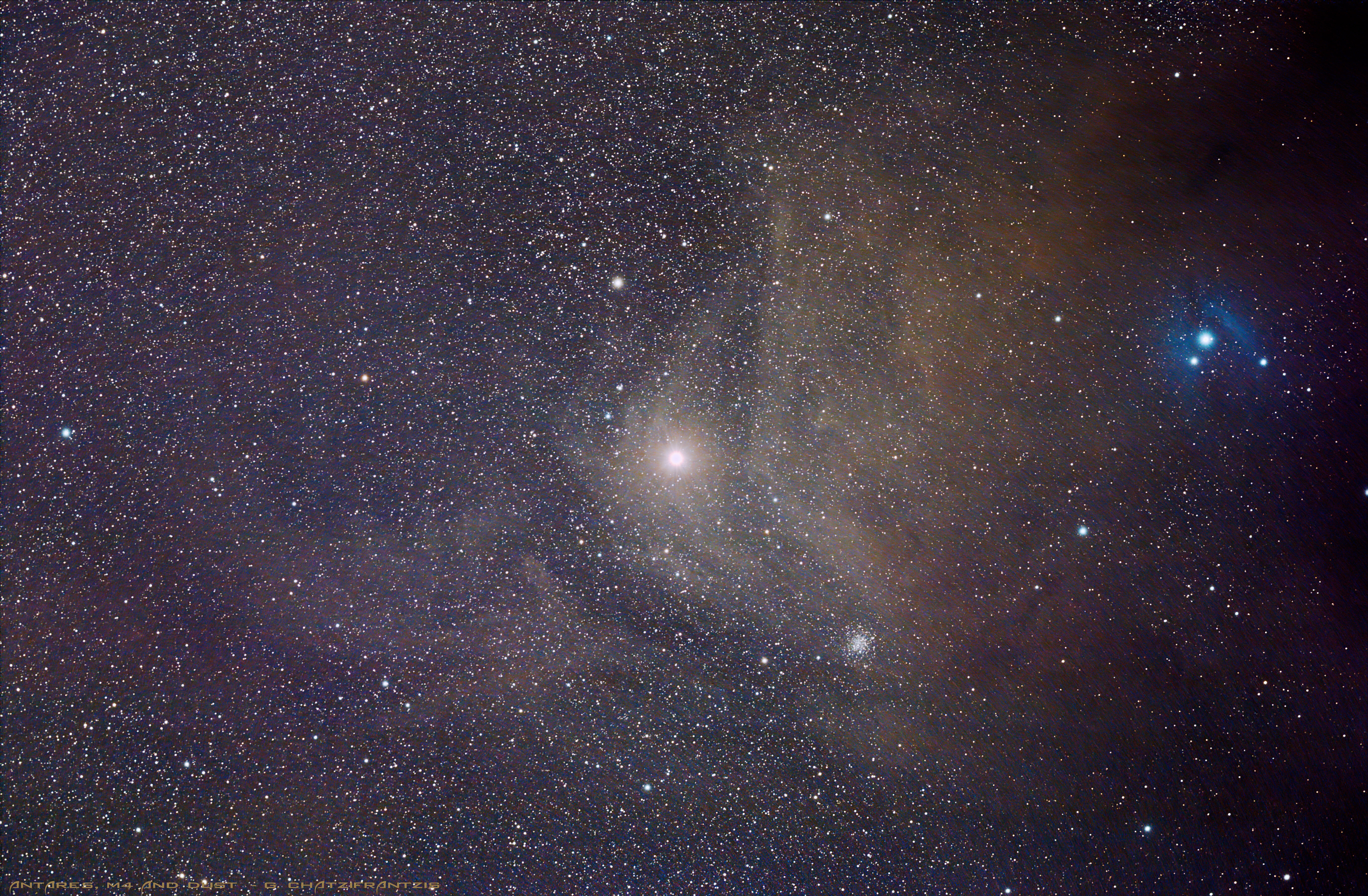 Antares, M4 & Dust
