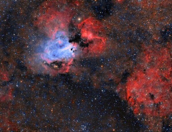 M17 - Omega Nebula in HaRGB