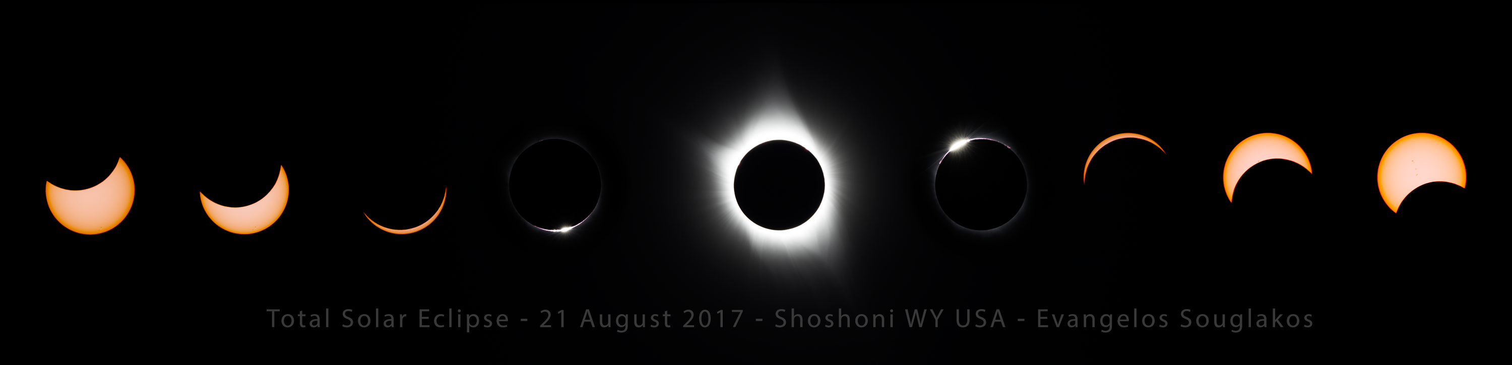 The Great American Total Solar Eclipse Of Aug 21, 2017 In All Phases