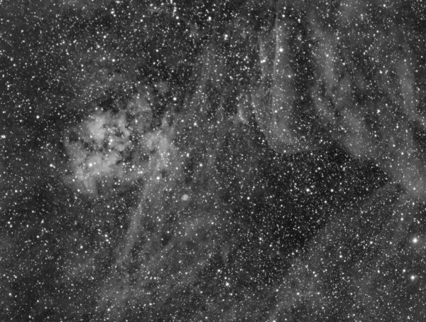 Sh2-115 Nebula Widefield in H-alpha