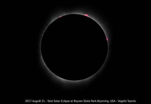 Usa Eclipse - Ηλιακές προεξοχές.